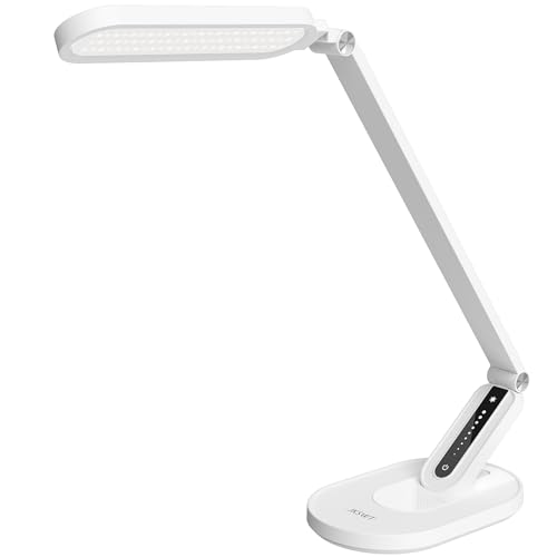 JKSWT Schreibtischlampe, für die Augenpflege Dimmbare Tischlampe mit 5 Farbmodi 72 LEDs mit...