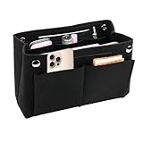 TESSTSY Taschenorganizer Filz 24x8x15 cm, Handtaschen Organizer, Filz Tasche Organizer, Handtasche...