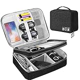HCFGS Organizer Tasche, Reise Elektronik Etui 3 Schicht Grosse Kapazität Multifunktional...