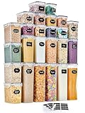 GoMaihe Vorratsdosen 25 Set Aufbewahrungsbox Küche Organizer, Luftdicht Vorratsbehälter Plastik...